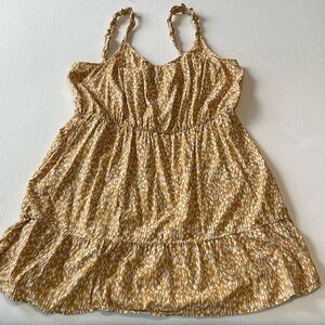 Banana Republic XL yellow dress, high waist elastic with stretch